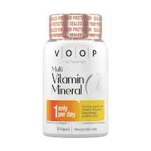 Multivitamin & Mineral 30 Kapsül 11 Vitamin, 9 Mineral Takviye Edici Gıda
