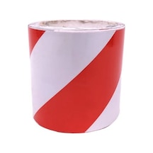 Kırmızı-beyaz Reflektif Bant 10 Cm
