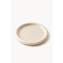 Seramik Krem Donut Kahvaltı Pasta Yemek Ve Tatlı Servis Sunum Tabak 25 Cm Krem - 913558445 Krem