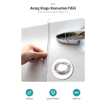 Silikonlu Araç Kapı Koruma Fitili Kapı Çarpma Çizik Önleyici Fitil 5 Metre 5 M