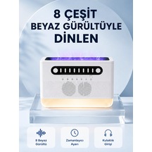 Mey İthalat Simüle Alev Efektli Kablosuz Hoparlör Zamanlayıcılı Gece Lambası