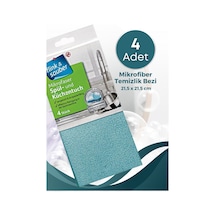 Grimorlife 4 Lü Ultra Emici Yumuşak Dayanıklı Mikrofiber Temizlik Bezi 21,5 X 21,5 Cm- İz Bırakmaz