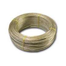 Çamaşır Teli -çelik -pvc Kaplı -3mm Kalınlık -20metre Uzunluk -kahverengi 20 Kz Diğer