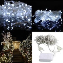 Mashotrend Eklemeli Beyaz 10 Metre Dekor Led - 100 Ledli 10 Metre Dekor Led - Yılbaşı Çam Ağacı Led