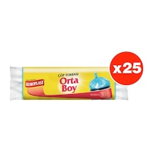 Koroplast Güçlü Orta Boy 15li Çöp Torbası x 25 Paket 55 x 60 CM