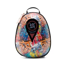 Missidea Jarmend Meteor Led Ekranlı Motosiklet Sırt Çantası Kask Formlu Gariffiti +powerbank lidir Çok Renkli