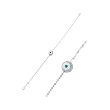 Brezza Lusso Jewelry 925 Ayar Mineli Göz  Zirkon Taşlı Kadın Bileklik
