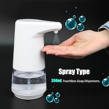 Leezsing 350ml Otomatik Sabunluk Sprey Tipi Temassız Sabunluklar Ir Sensörlü Durulama Gerektirmeyen Dezenfektan Dağıtıcı Ev Ticari Kullanım İçin