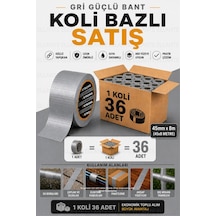 Gri Güçlü Tamir Bandı 45mm X 8m Çok Amaçlı Su Geçirmez Tamir Bandı 36 Adet