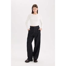 DeFacto Baggy Fit Yüksek Bel Uzun Jean Pantolon E2966AX25SPNM34