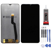 Samsung A105 A10 Uyumlu Lcd Ekran Çıtasız Servis Siyah + Montaj Kiti
