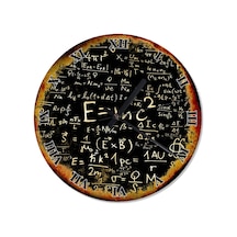 E=Mc2 Albert Einstein Şekilli Duvar Saati (408136840) Çok Renkli