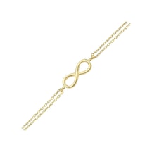 Gümüş Gold Renk Mini Sonsuzluk Bileklik G257blr3 Altınsepeti