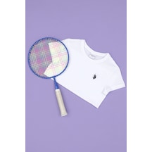 U.S. Polo Assn. Erkek Çocuk Beyaz Basic Bisiklet Yaka Tişört 50279612-VR013