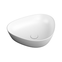 VitrA Plural Üçgen Alçak Çanak Lavabo Mat Beyaz 7812B401-0016