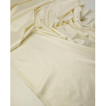 Krem Renkte Pamuk Saten Kumaş En: 140cm-11326