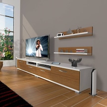 Decoraktiv Eko 220r Slm Tv Ünitesi Tv Sehpası Beyaz - Ceviz