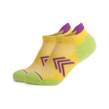 Folinda Kadın Koşu Çorabı Sarı S Beden 1 Çift - Pamuklu Esnek Örgü Spor Aktiviteleri İçin Sarı