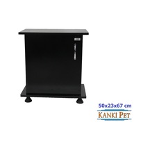 Kanki Pet 50 CM Mdf Akvaryum Sehpa Siyah Düz 50 x 23 x 67 CM