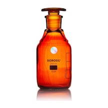 Miyar Cam Şişe 250 Ml - Amber - Cam Tıpalı