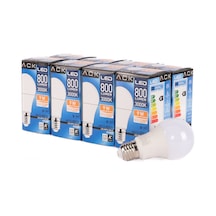 Ack 9w Led Ampul 3000k Günışığı E27 8'li Eko Paket