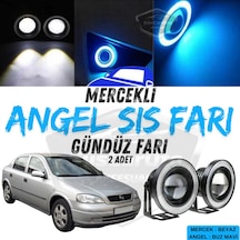 Opel Astra G 1998-2004 Uyumlu Üniversal Mercekli Angel Sis Farı Metal Su Geçirmez 76 Mm Buz Halkalı Gündüz Farı Sis Farı 58149474