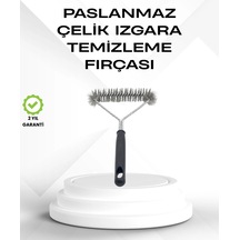 Mey İthalat Tel Izgara Temizleme Fırçası Bbq Sonrası Kolay Temizlik