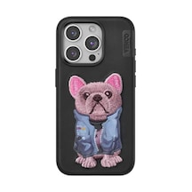 Venco Apple İphone 15 Pro Cute Desenli Kapak - Siyah