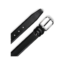 Mft Leather Hakiki Deri Klasik Kemer - 3,5 Cm Siyah Napa 7565 Napa Siyah