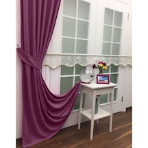 Evdepo Home Deniz Soft Pileli Fon Perde Mor (472871002) Mor