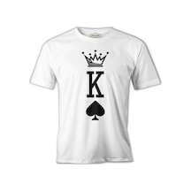 K - The King Beyaz Erkek Tshirt