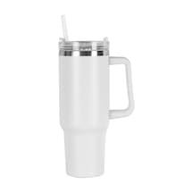 40oz Paslanmaz Çelik Çift Katmanlı Pipet Bardağı, Taşınabilir Büyük Kapasiteli Yalıtımlı Termos 001