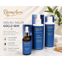 Dermaura Premium Dökülme Karşıtı Saç Bakım Seti Dökülme Karşıtı Şampuan + Saç Bakım Yağı + Keratin Saç Bakım Sütü