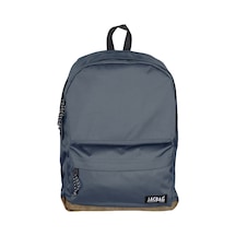 Jacbag Campus-deri Tabanlı İki Bölmeli Sırt Çantası-gri Renk:gri
