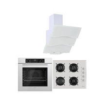 Ferre White Plus Serisi QBL63CB - 1140B - BSPR600 3lü Cam Ankastre Set