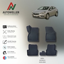 Opel Astra K 2015-2022 Uyumlu Havuzlu Oto Paspas