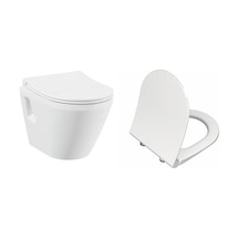 VitrA İntegra Asma Klozet + VitrA Slim Duroplast Klozet Kapağı 7063l003-0850