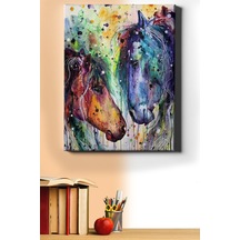 Webstyle Sayılarla Boyama Seti Kasnaklı Soyut Atlar 40 X 50 Cm