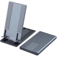 Cbtx Telefon Standı Ayarlanabilir Tablet Masaüstü Tutucu Tamamen Katlanabilir Telefon Kızağı Dock Ofis Aksesuarları - Siyah