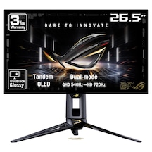 Asus Rog Swift Oled Pg27aqwp-g Edıtıon 20. Yıl 26.5 İnç 720 Hd 540hz 2k Qhd Dual-mode 0.02ms Adaptive Sync Tandem Woled Pivot Gaming Monitör