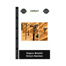 Delux Serisi Kopra Büstlü Kılıçlı Baston Hediyelik Klasik Sunum