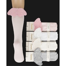 Kıpırık Baby 1 Adet Kız Çocuk Gri Melek Kanadı Aksesuarlı Diz Altı Çorap-1029 Gri Kıpırık Baby 1 Adet Kız Çocuk Gri Melek Kanadı Aksesuarlı Diz Altı Çorap-1029 Gri