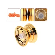 Metal Yoyo Oyuncak Extra Rulmanlı Profesyonel Yo-yo Oyuncağı Unresponsive Yoyo Gold