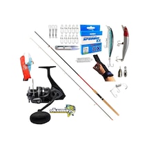 Okuma Wave Power 4000 270cm 10-35gr Red Zoom Maket Balık Spin Olta Takımı Seti