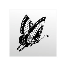 Folyo Sticker Kelebek Adkpquy676 60cm Uzunluk Siyah