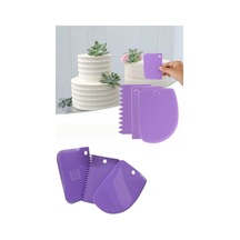 Qniay 3lü Set Hamur Kesme Ve Kazıma Aparatı Hamur Pasta Börek Kek Çörek Şekillendirici Kesici Kazıyıcı Set Diğer
