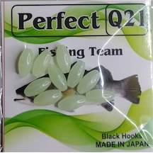 Aldos Fosforlu Oval Sert Silikon Boncuk 8 Mm 10'lu Paket