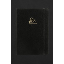 Vj 124-1639 Bujo Kraft Defter Keten 96 Yaprak 150 Gr. Kraft Kağıt Cepli Lastikli Çizgili Siyah Çeşitli Renk Ve Desen