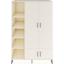 Kronos Dolap 6 Raflı 4 Kapaklı Tek Askılı 132x59x195 Aytaşı-a... Aytaşı