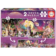 Educa 2x100 Parça Fairy Triptych Puzzle 1